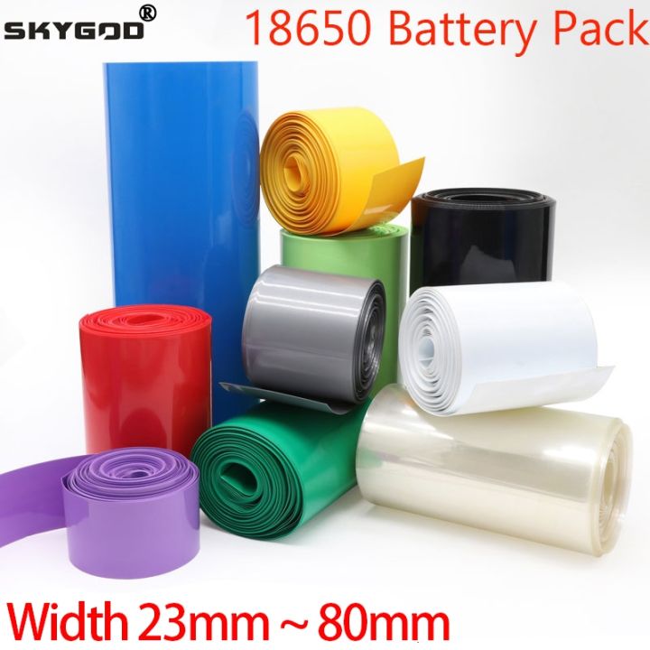 yf-2m-5m-23mm-80mm-18650-lithium-battery-shrink-tubing-shrinkable-tube-sleeves-wrap-cover-insulation-sheath