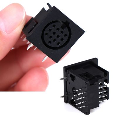 【cw】 1PCS DIN Plug Jack 13 Pin Female Circular PCB Mount Connector S Terminal