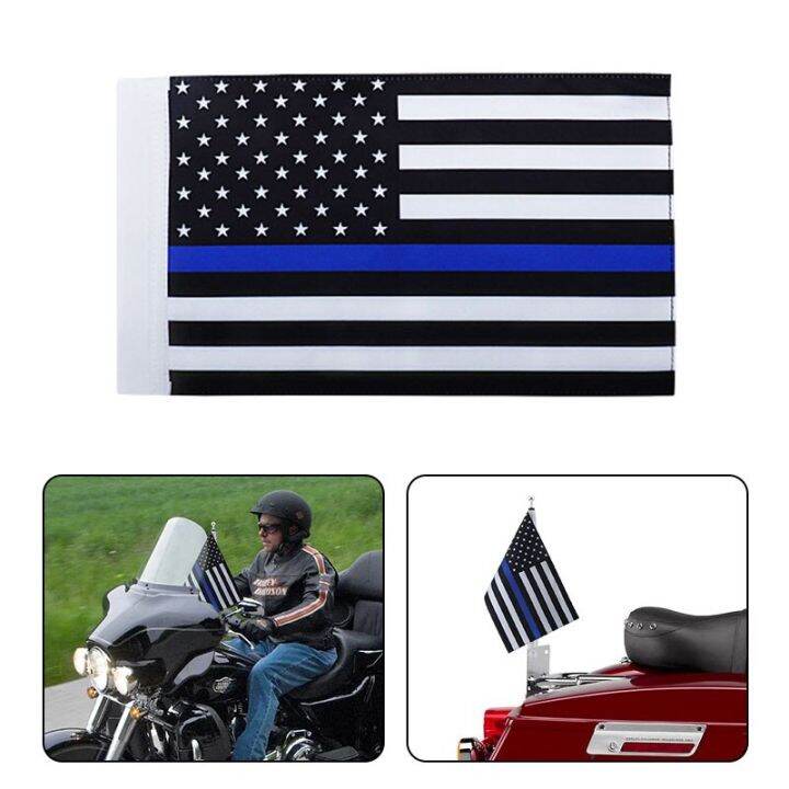 Aluminum Law Enforcement Sticker Thin Blue Line Aluminum Decal - Foto 2