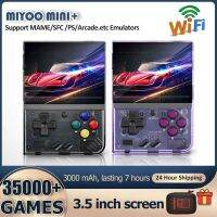 Gxal46093 MIYOO Plus คอนโซลเกมแบบพกพา3.5หน้าจอขนาดนิ้วระบบลีนุกซ์35000เกมย้อนยุคมินิสำหรับ Ps/sfc/mame