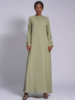 2023อีดมุสลิมผู้หญิงชุดเดรสมุสลิมสวดมนต์คอสูง Ramadan Maxi ชุดยาวอิสลามมุสลิมโมร็อกโก