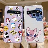 【CC】 transparente para samsung galaxy s10 plus mickey minnie mouse margarida donald pato ponto   s10e