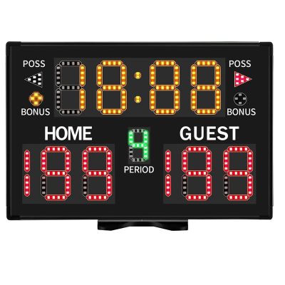 Electronic Basketball Scoreboard, Portable Digital Scoreboard With Remote for Multisports Indoor Outdoor