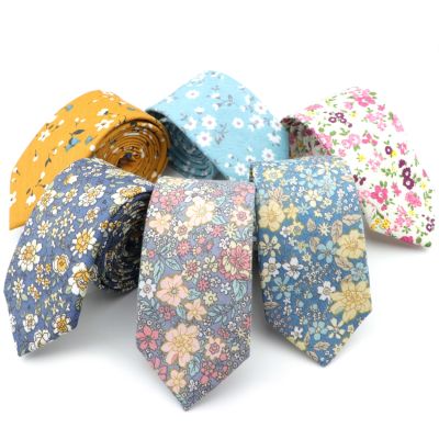New Style Floral Brisk Soft Texture Tie 100 Cotton For Men amp;Women Casual Dress Handmade Adult Wedding Tuxedo Tie Accessory Gift