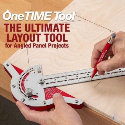 Woodworking Edge Ruler Stainless Steel Adjustable Angle Protractor Precision Woodworking Measuring Tool Carpenter Layout Crafts  Ruler