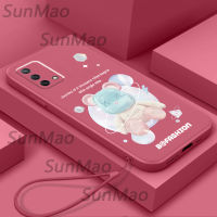 For เคสโทรศัพท์ OPPO A95 OPPO A74 ซิลิโคนขอบตรง Softshell แฟชั่นหมี