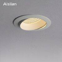 Aisilan led Recessed 7.5CM hole downlight ceiling spot lighthoneycomb anti-glare adjustable large arc lamp  by Hs2023