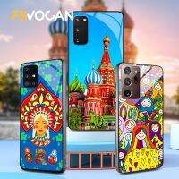 Russia Traditional Culture Case For Samsung Galaxy S23 S22 S21 S20 FE Plus A51 A71A72 A53 A52 A12 A21S A31 A32 Ultra A54 A33 A34 Electrical Safety