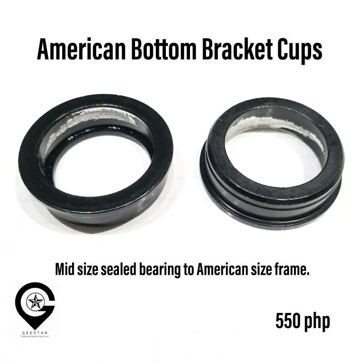 American Bottom Bracket Cups Adapter Mid Size Sealed Bearing to