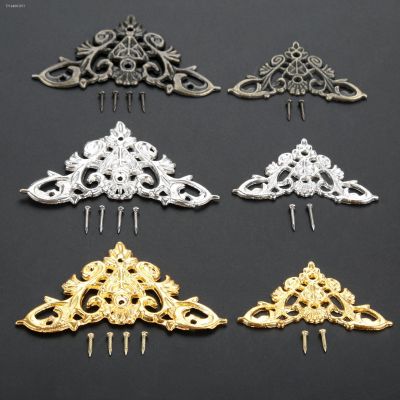 ♛▪✵ 4pcs Decorative Corner Protectors 35x35mm/46x46mm Jewelry Gift Box Decor Album Feet Leg Furniture Corner Brackets with Nail