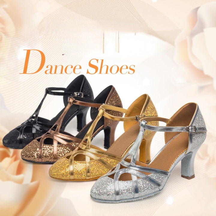 แฟชั่น-ladie-รองเท้าเต้นรำบอลรูมสำหรับผู้หญิง-g-litter-ปิดนิ้วเท้ารองเท้าเต้นรำที่ทันสมัยซัลซ่าห้องบอลรูมแทงโก้รองเท้าละตินสำหรับสาวๆ