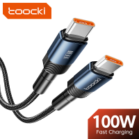 Toocki 100W USB C ถึง USB C CABLE PD Fast สายชาร์จ Type C สำหรับ Huawei Xiaomi Redmi POCO f4 F3 MacBook USB C สายเคเบิลข้อมูล-JHU STORE