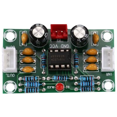 Mini Preamp Op Amp Module Amplifier Dual Channel NE5532 Preamplifier Tone Board 5 Times Wide Voltage 12-30V
