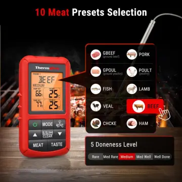 Digital Oven Safe Touchscreen BBQ Thermometers Dual Probe Wireless Smart  Instant Read Meat Thermometer - China Meat Thermometer and Thermometer  price