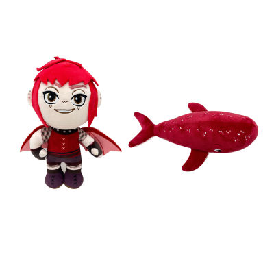 NIMONA Plush Dolls Gift For Kids Home Decor Cartoon Monster Girls Nimona Red Whale Shark Stuffed Toys For Kids