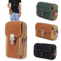 Universal Canvas Waterproof Mobile Phone Bag For Samsung/iPhone/Huawei/HTC/LG/Xiaomi Wallet Case Belt Pouch Coin Purse Cover