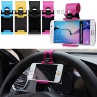 Car Steering Wheel Phone Hanger Holder Clip Mobile Phone Mount Holder Hands Free