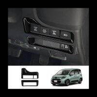 dvvbgfrdt Car Multi-Function Button Decorative Frame Cover Trim for Toyota SIENTA 10 Series 2022 2023 RHD Gloss Black