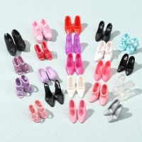 【YF】☜  1Pair 30cm Shoes Foot Length 2.2cm 1/6 Dolls Fashion Plastic Colorful Heels Accessories