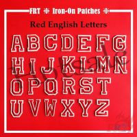 【hot sale】 ❅✇✔ B15 ☸ Colorful English Letters：Red Letter Iron-on Patch ☸ 1Pc Diy Sew on Iron on Badges Patches