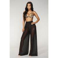 Beach Mesh Sheer Pants Cover Up Swimwear