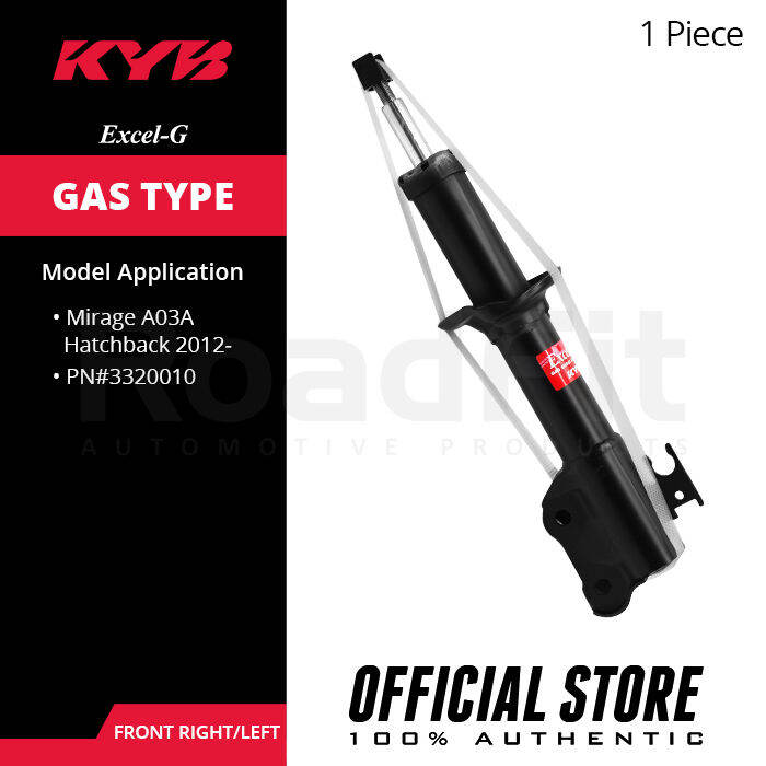 KYB Excel-G Gas Shock Absorbers For Mitsubishi Mirage A03A Hatchback ...