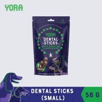 YORA Dog Dental Sticks Small with Apple &amp; Mint โยรา เดนทัล สติ๊กส์ สมอล ขนมขัดฟัน จากโปรตีนแมลง ผสมแอปเปิ้ลและมิ้นท์ สำหรับสุนัขขนาดเล็ก