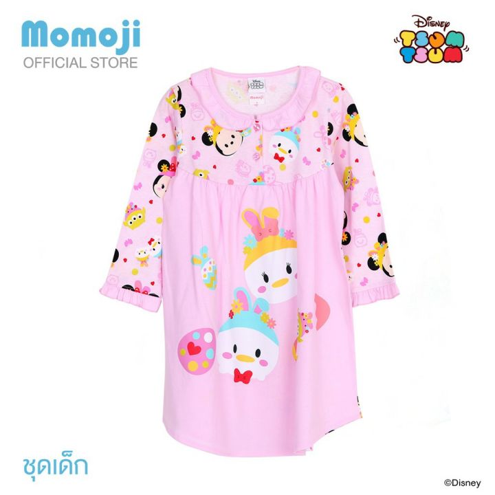 ชุดนอนเด็กหญิง-momoji-size-14-เด็ก-9-10-ขวบ-กระโปรงแขนยาว-ผ้ายืด-ลายการ์ตูนลิขสิทธิ์