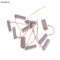 BIANZAI 10pcs 5*7*19mm Electric Generator แปรงคาร์บอนรถยนต์เครื่องมือไฟฟ้า