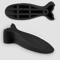 【LZ】 New Durable Black Rubber Safe Door Wedge Punch-free Door Stoppers Silicone