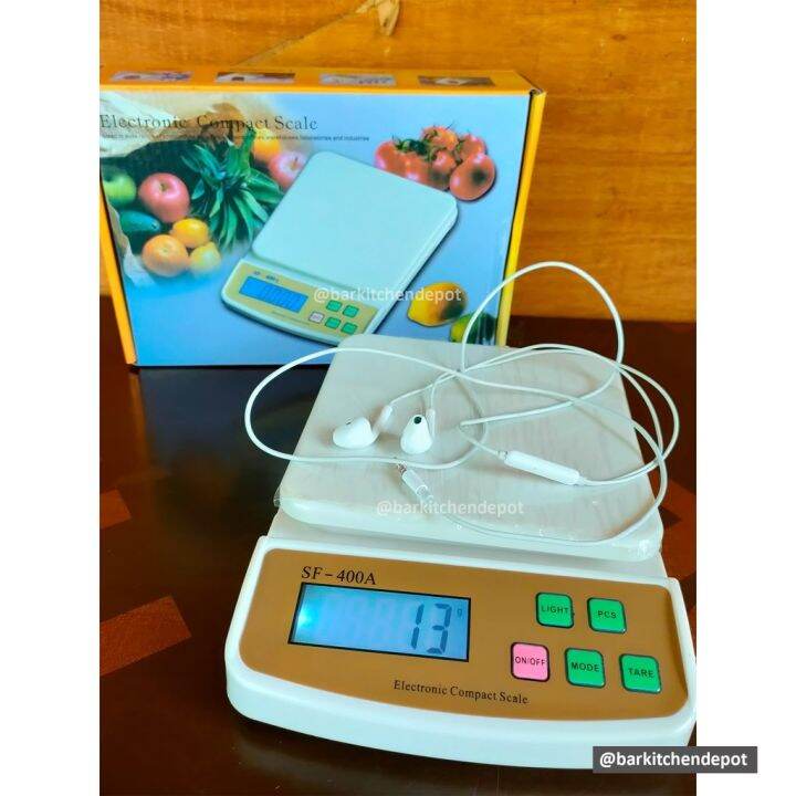SF400A Electronic Digital Kitchen Countertop Compact Weighing Scale up