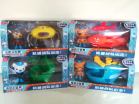 3pcsset Octo nautslly Gup Vehicles Boat Ship Toys Captain Barnacles Kwazii Shellington Children Best Gift