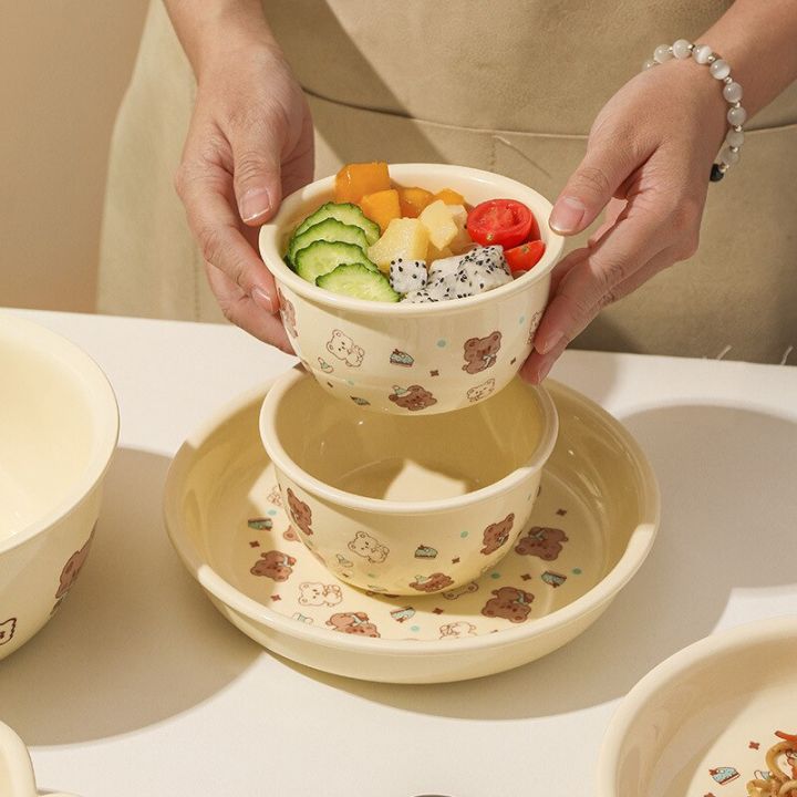 ชามเครื่องใช้โต๊ะอาหารเซรามิคและชุดจานชามข้าวสำหรับใช้ในครัวเรือน-guanpai4