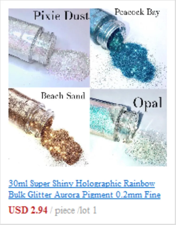 3g Flash Glitter Glow Bright Powder Crystal Epoxy Resin Mold Fillings  Jewelry Nail Art DIY Crafts