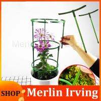 Merlin Irving Shop 2/5pcs Flowers Plastic Plant Support Pile Holder Stand round for tomato Greenhouse Arrangement Rod Orchard Garden Bonsai Tool