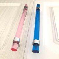 6.3 Acrylic Dresser Pulls Cabinet Door Pulls Drawer Pull Handles Glass Blue Pink Silver Kitchen Handle Knobs Modern 160mm