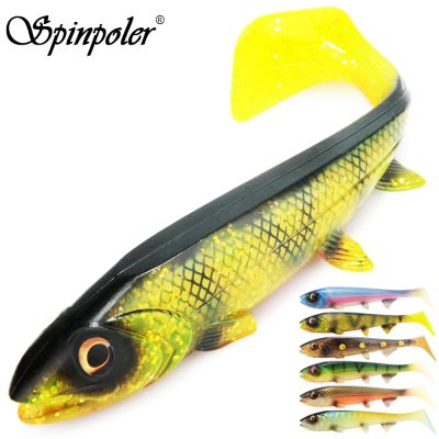 hot！【DT】 Spinpoler Big Shad Bait Fishing Lures 14cm 25g/18cm 53g Roach Rubber Spin Swimbait