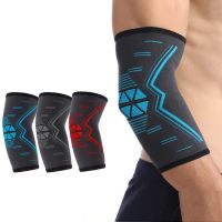 1PCS Elbow Support Stretchy Gym Sports Elbow Protective Pad Absorb Sweat Sport Basketball Badminton Arm Sleeve Elbow Brace P23 Supports Braces