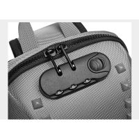 OZUKO Men Crossbody Bags Anti-theft Messenger Bag USB Charging Chest Short Trip Shoulder Bag