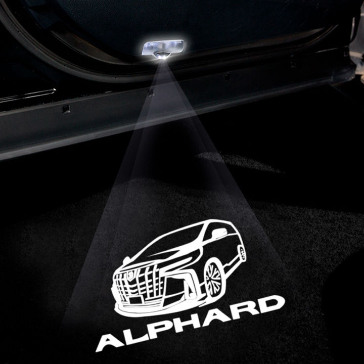 alphard-โลโก้โปรเจคเตอร์แสง-alphard-ผีเงาแสงประตูรถแสงสำหรับโตโยต้า-alphard-vellfire-3050โตโยต้าเท้าโคมไฟ