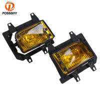 POSSBAY LeftRight Side Front Fog Light for BMW E30 3-Series 1982 1983 1984 1985 1986 1987 Yellow Lens Ca Fog Lighting Housing