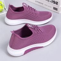 COD ♂◙☾ The Outline Shop27dgsd6gfd 2020 Spring Autumn New Style Old Beijing Cloth Shoes Women Flying Woven Single Breathable Casual Sports Soft-Soled Anti-Sli