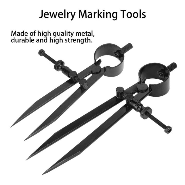 jewelry-marking-tool-jewelry-angle-measuring-compass-divider-fine-point-divider-tapered-leg-adjustable-center-wheel-jewelry-tool