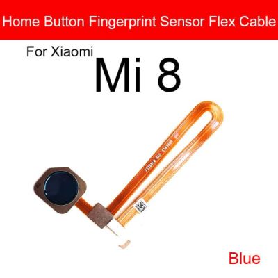 【❖New Hot❖】 anlei3 สายปุ่มโฮมโค้งเซ็นเซอร์ลายนิ้วมือสำหรับ Xiaomi Mi 8 Lite Se เมนูกลับคืนชิ้นส่วนอะไหล่เฟล็กซ์ริบบอนเซ็นเซอร์ Id สัมผัสที่สำคัญ