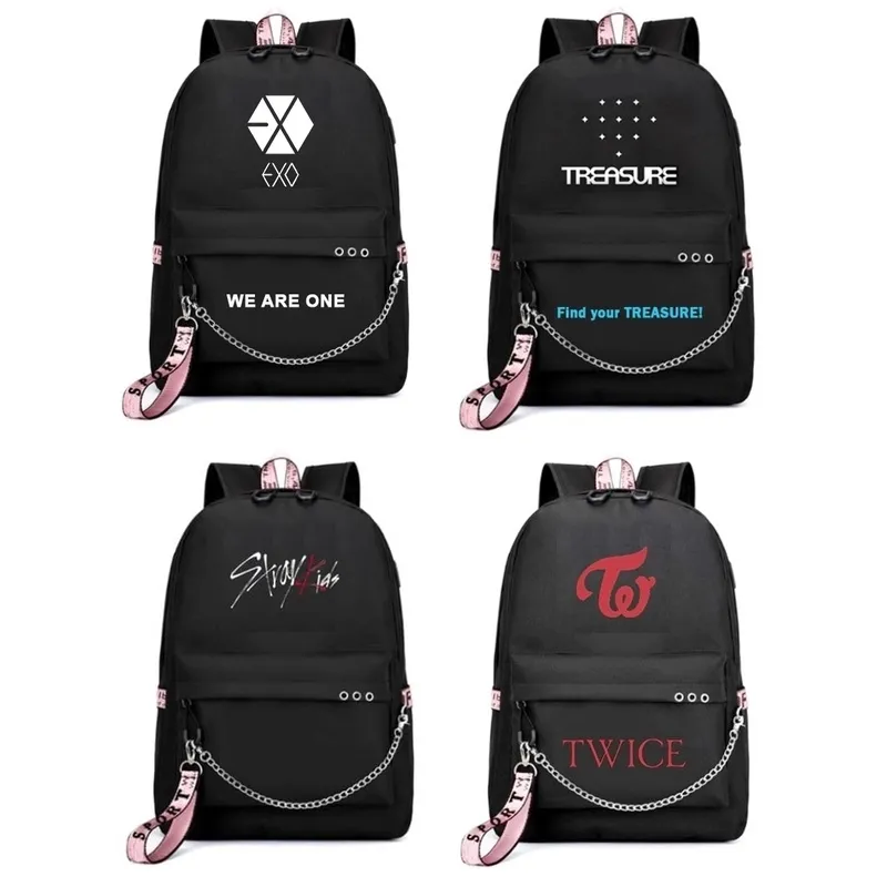 K-pop BTS Backpack Love Yourself Student Schoolbag Jimin Suga Jin