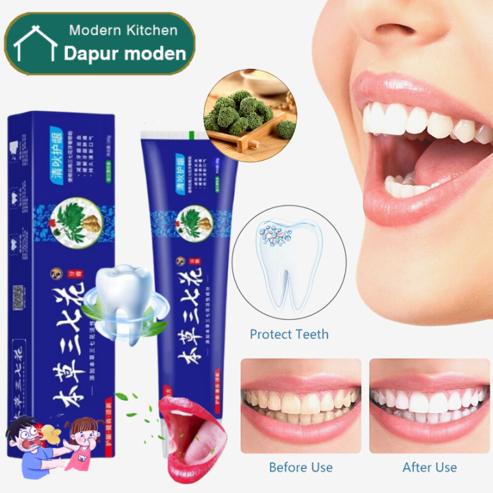 Genuine herbal Panax notoginseng toothpaste, mint fragrance, whitening
