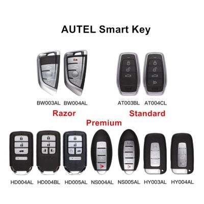 กุญแจรถรีโมทอัจฉริยะรุ่น1/2/3/5Pcs ใช้ได้ทั่วไปหลายรุ่น AUTEL Maxiim KM100 Keyey Series สำหรับ BMW/HONDA/NISSAN/Hyundai