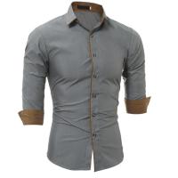 พร้อมส่งจากไทยZASHION เสื้อเชิ้ตคอปก แขนยาว Premium Mens Long Sleeve Shirt | Casual - Buttoned up