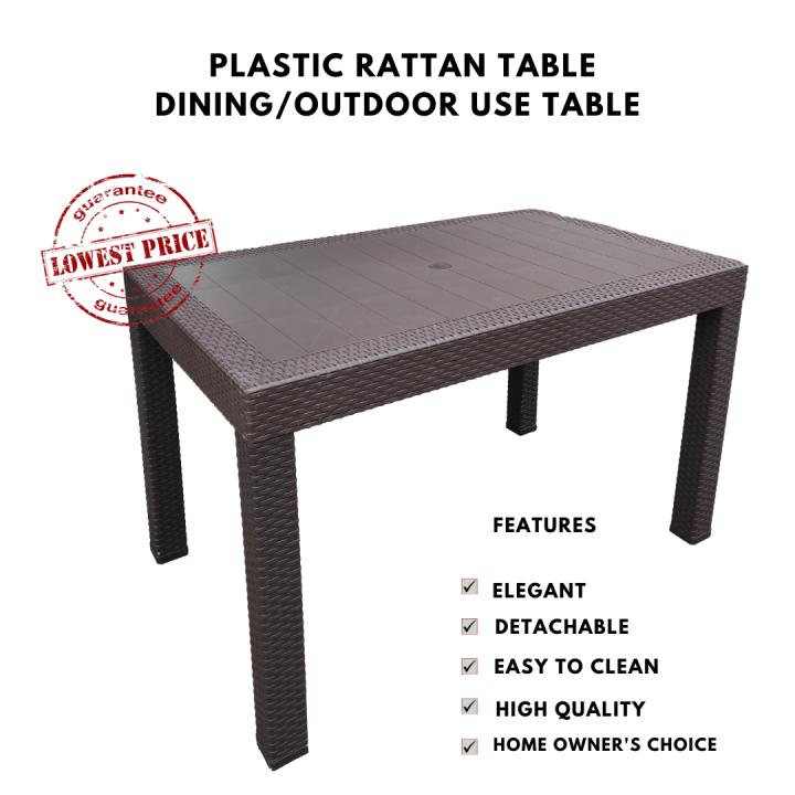 Dining Table or Rattan Design Table Indoor and Outdoor Table Use High