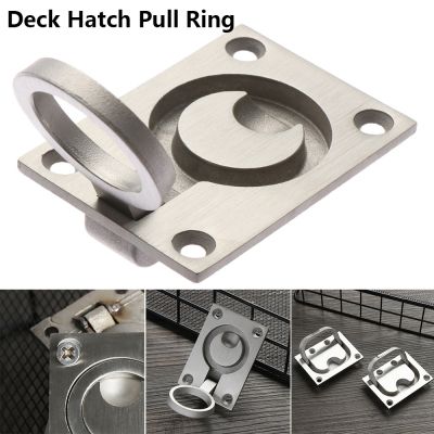 Stainless Steel Door Knobs Cabinet Cupboard Door Recessed Flush Pull Handles Marine Deck Hatch Pull Ring Supplies